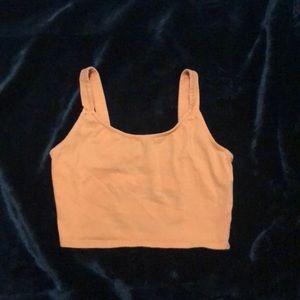 Orange crop top
